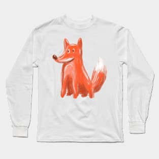 Foxy Folly: a Mischievous Fox Long Sleeve T-Shirt